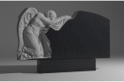 Горизонтальный памятник «Ангел на коленях»