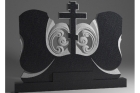 Горизонтальный памятник «Комплект с крестом»