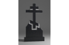 Гранитный памятник с крестом «Крест 5»