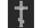 Гранитный памятник с крестом «Крест 7»