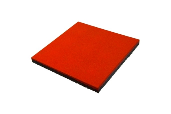 Резиновая плитка (красная)