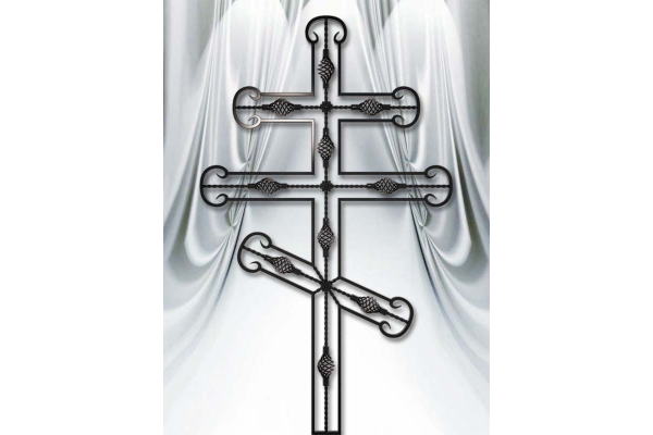 Крест на могилу металлический эксклюзив