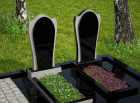 Цветник на могилу недорого