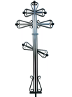 Могильный крест металлический 